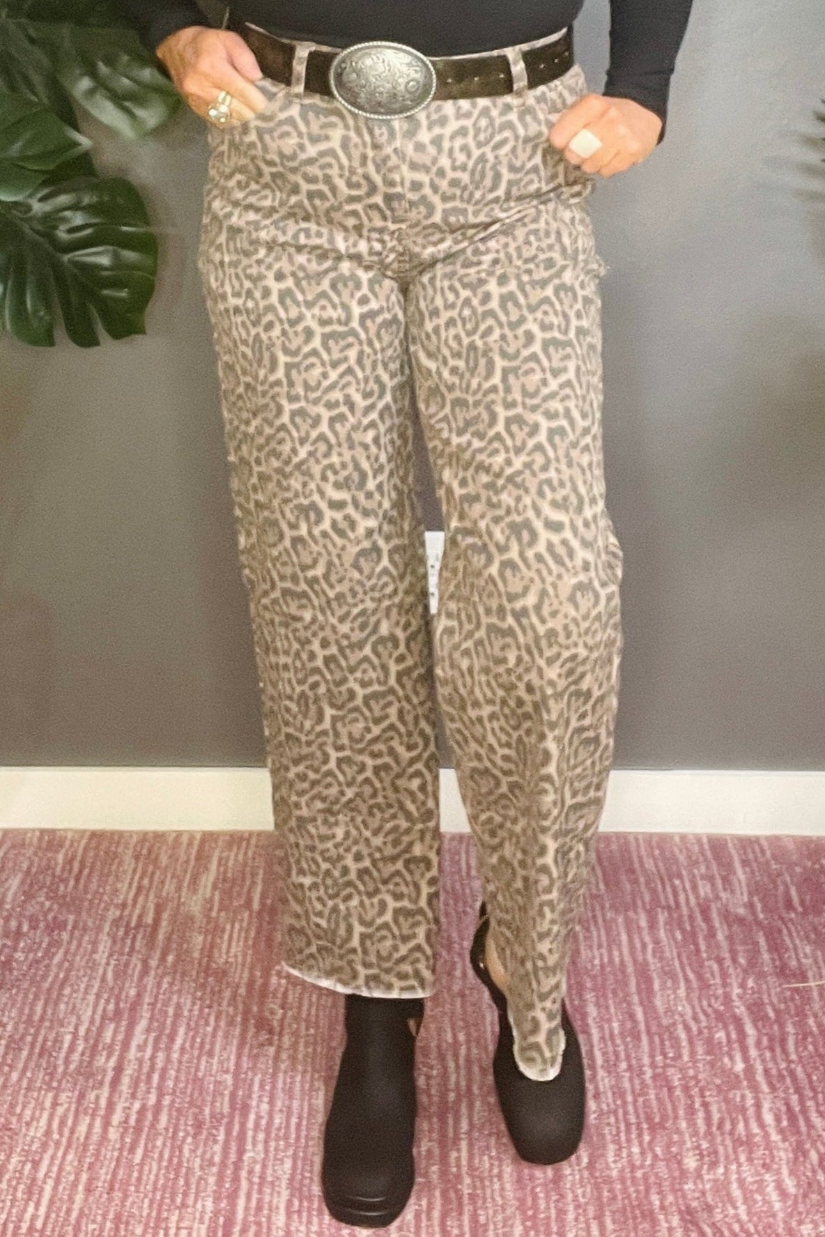 Zara Frayed Edge Wide Leg High Waist Jeans