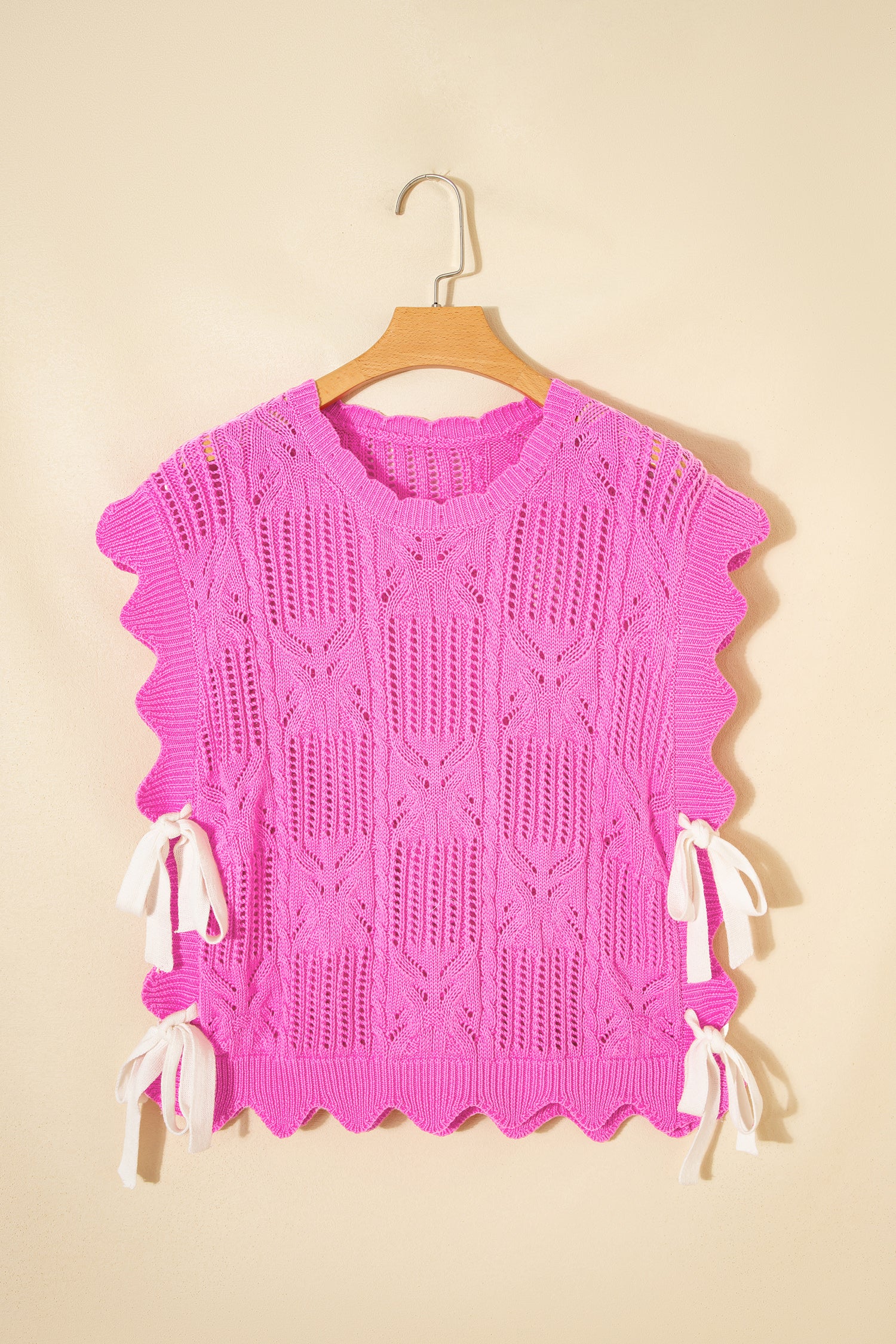 How About That Bonbon Knit Bow Top
