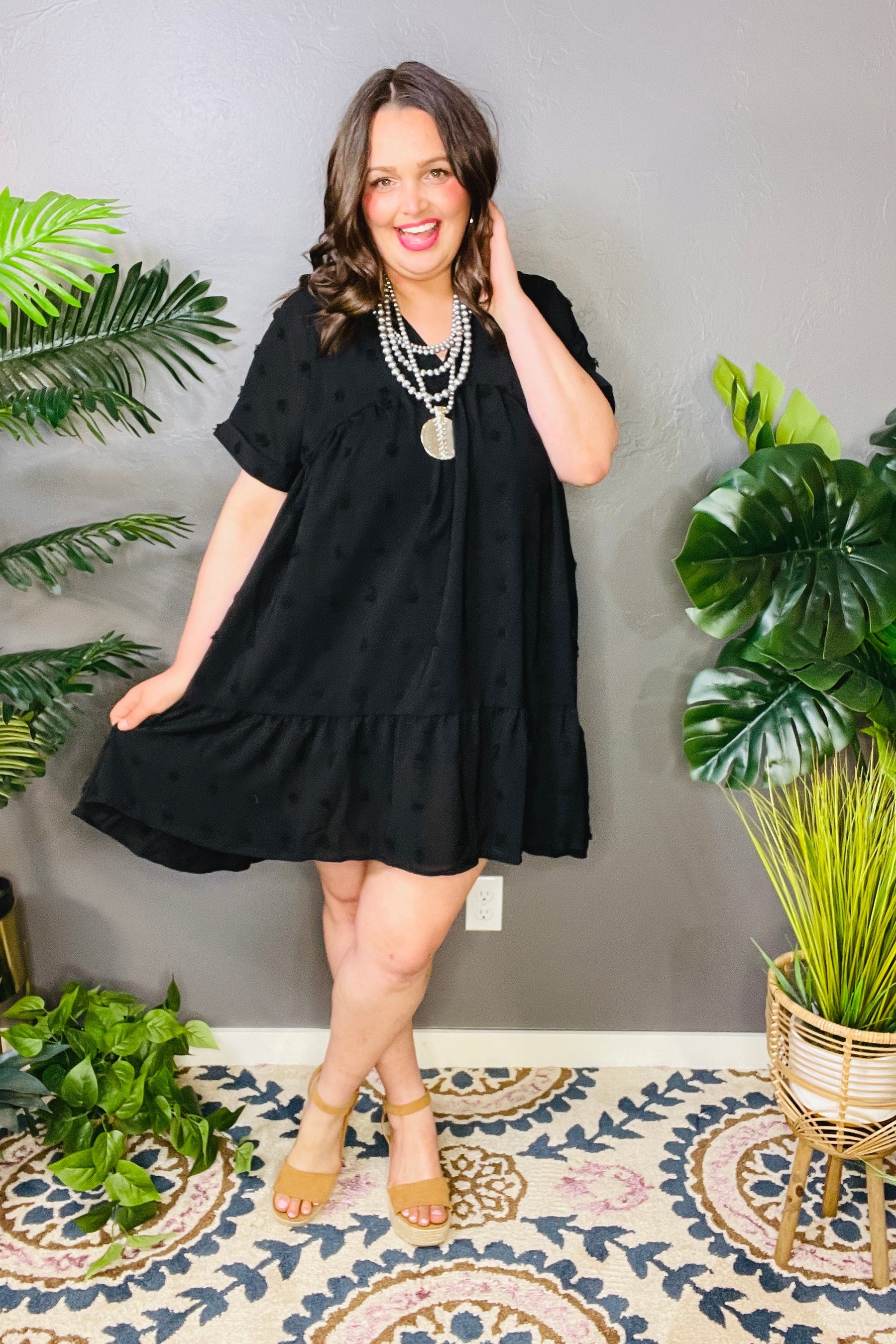 Gracefully Yours Swiss Dot Dress (5 Colors)