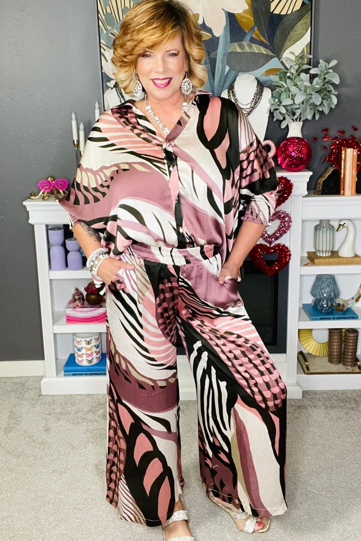 Art In Motion Abstract Pants - P045MU