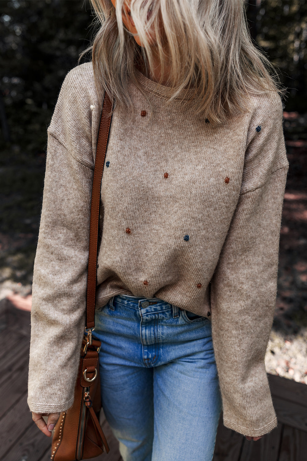Crisp Cool Morning Shoulder Sweater