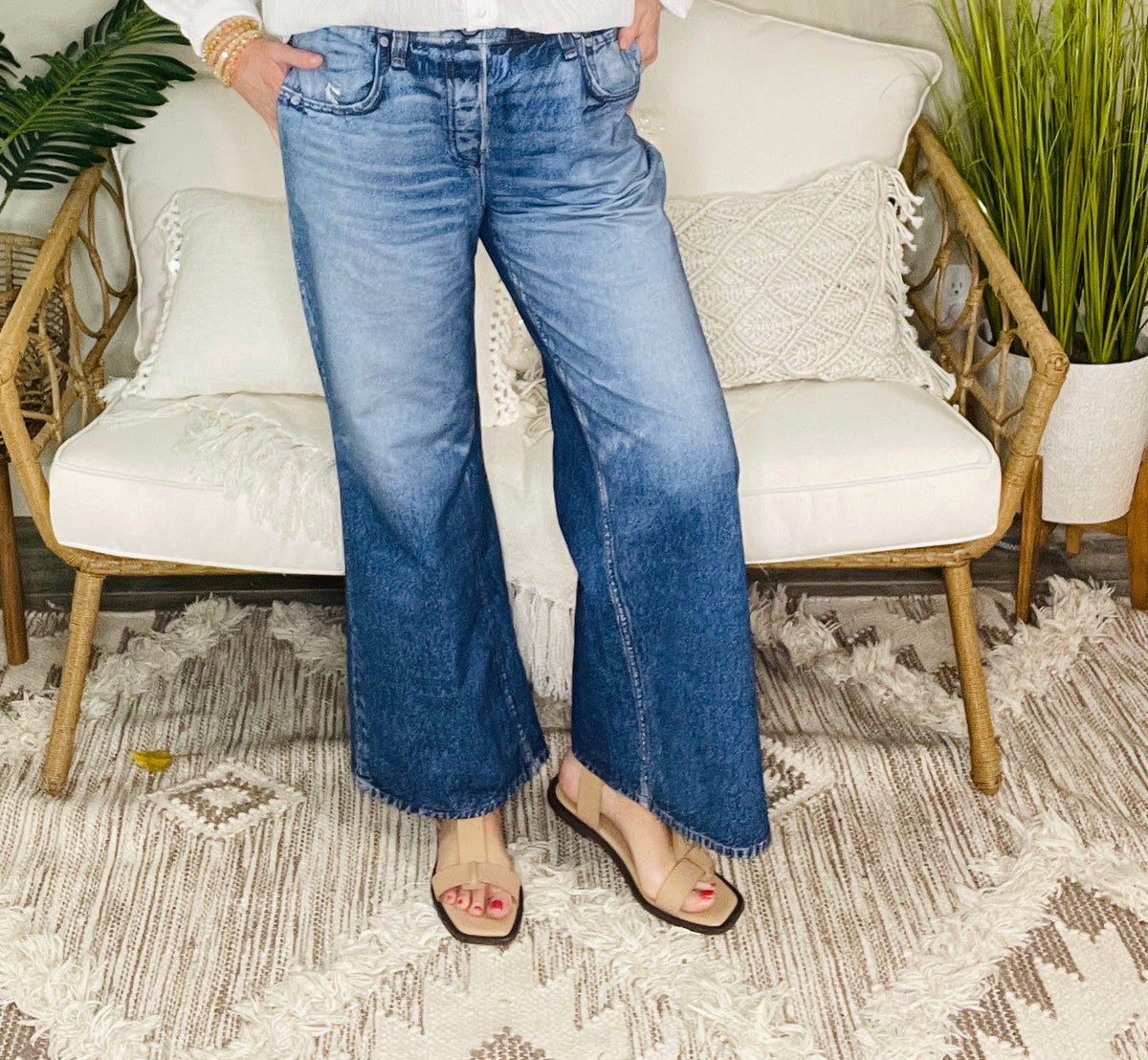 Zenim Classic Wide Leg Pant - J019DN