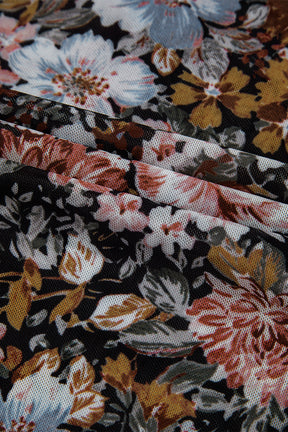 Freshly Picked Floral Mesh Top