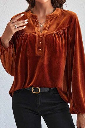 Autumn Luxe Velvet Top