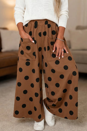 Make Your Mark Polka Dot Wide Leg Pants (4 Colors)