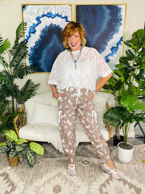 Rebel Romance Floral Lace Sheer Top (2 Colors)