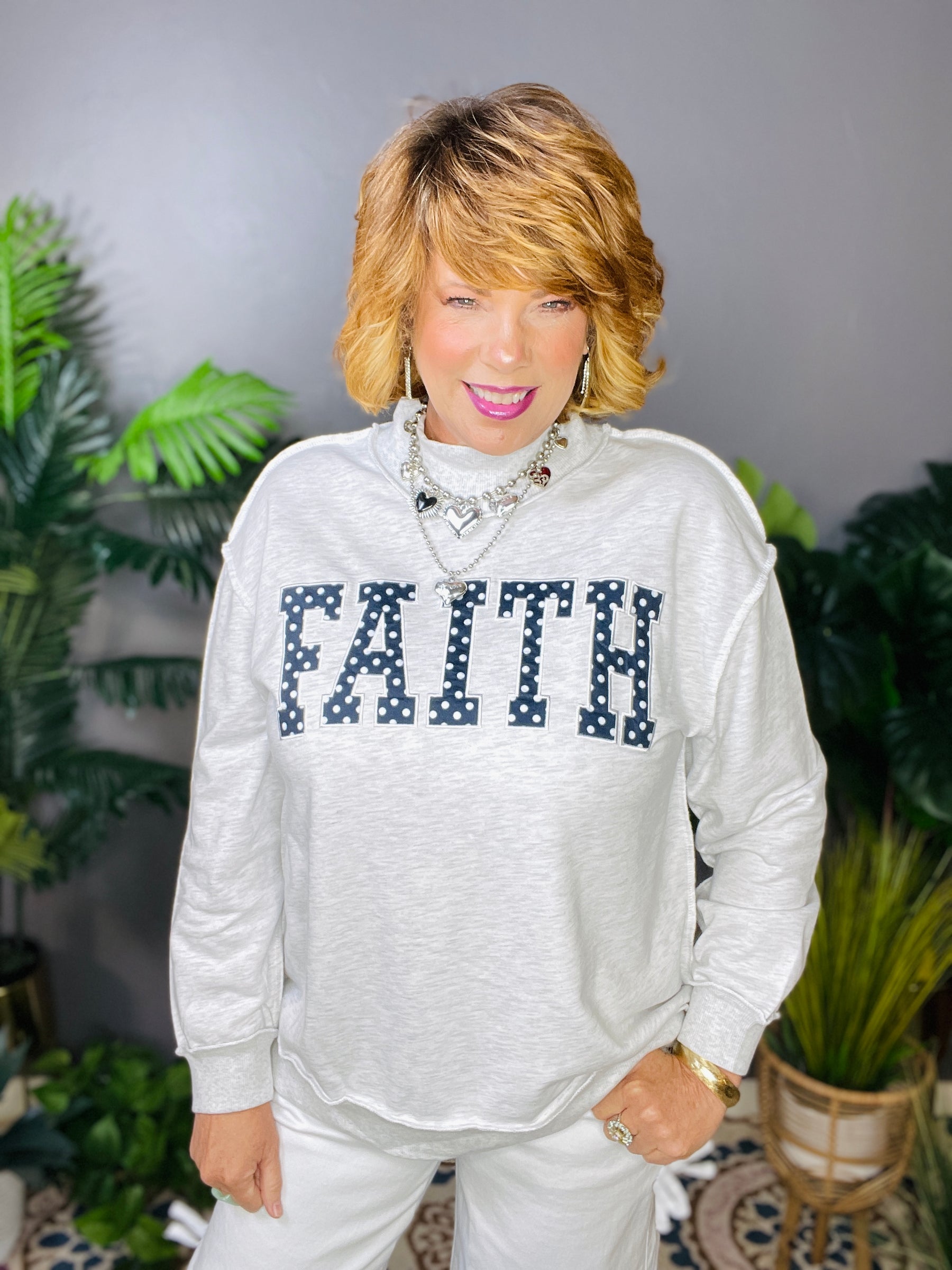 Polka Dot Praise Sweatshirt