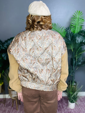 Paisley All The Way Camel Sleeve Jacket - OT078CA