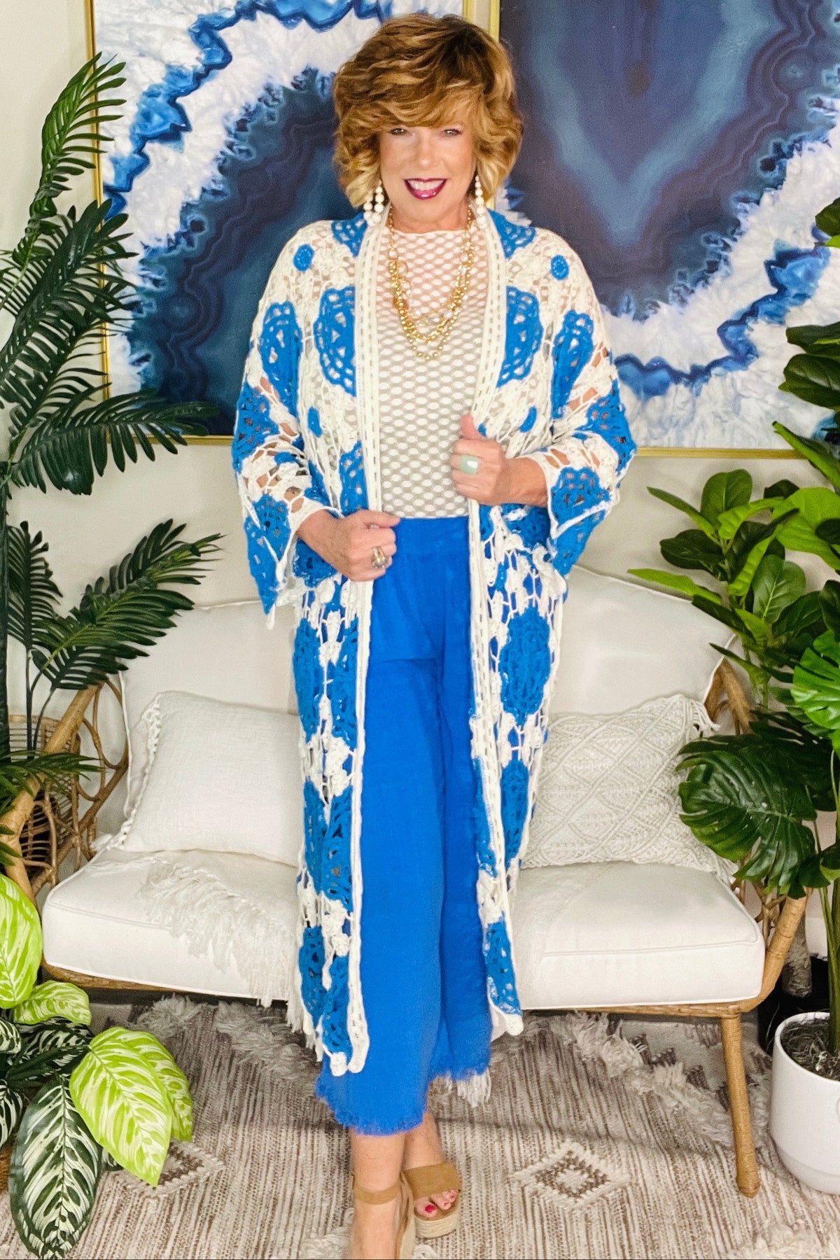 Casual Cool Hipster Blue Cardigan - OT136BL