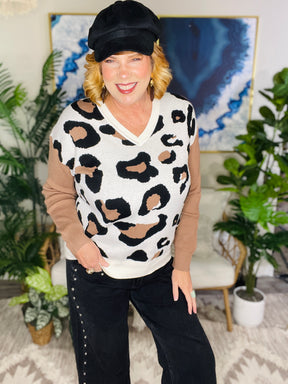 Wild Times V Neck Sweater