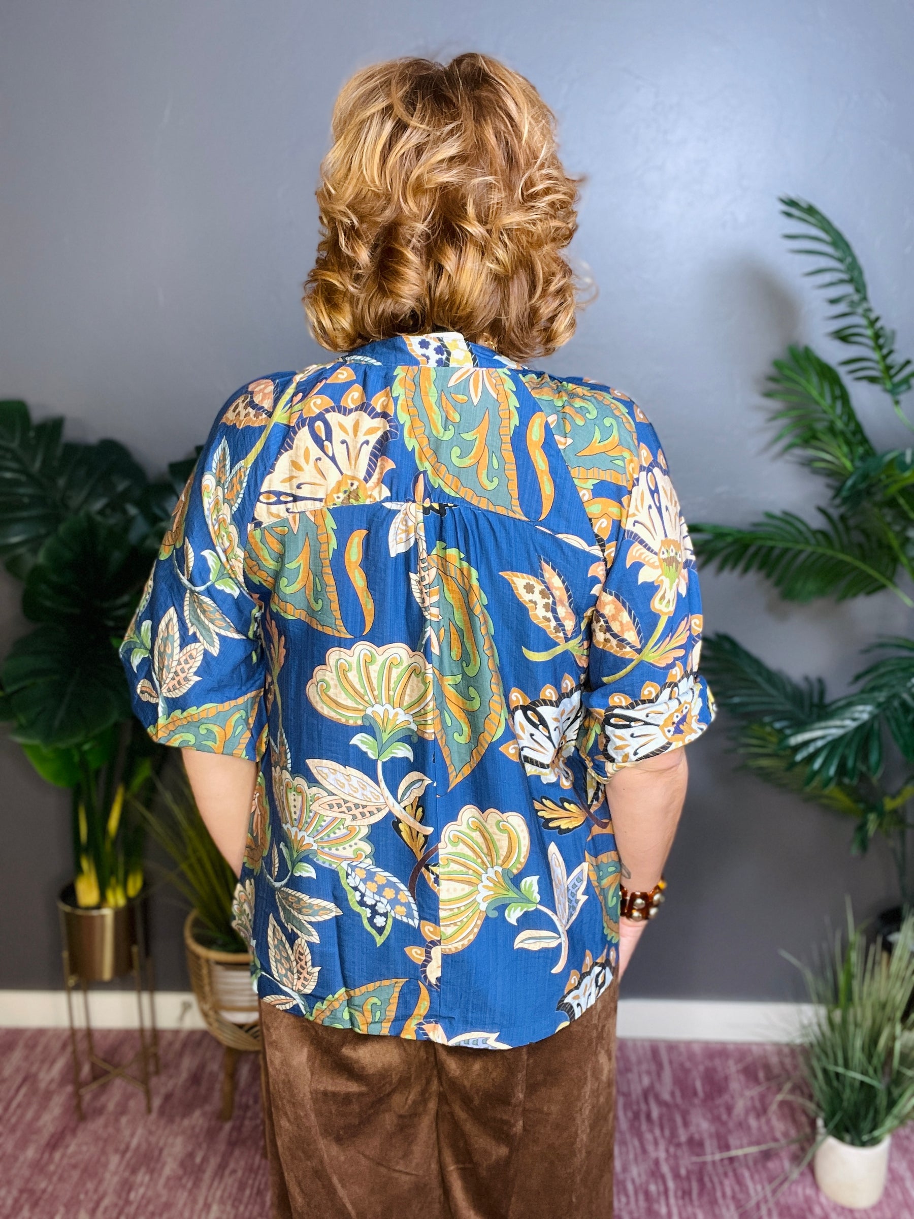 Southern Charm Navy Top - S096NV