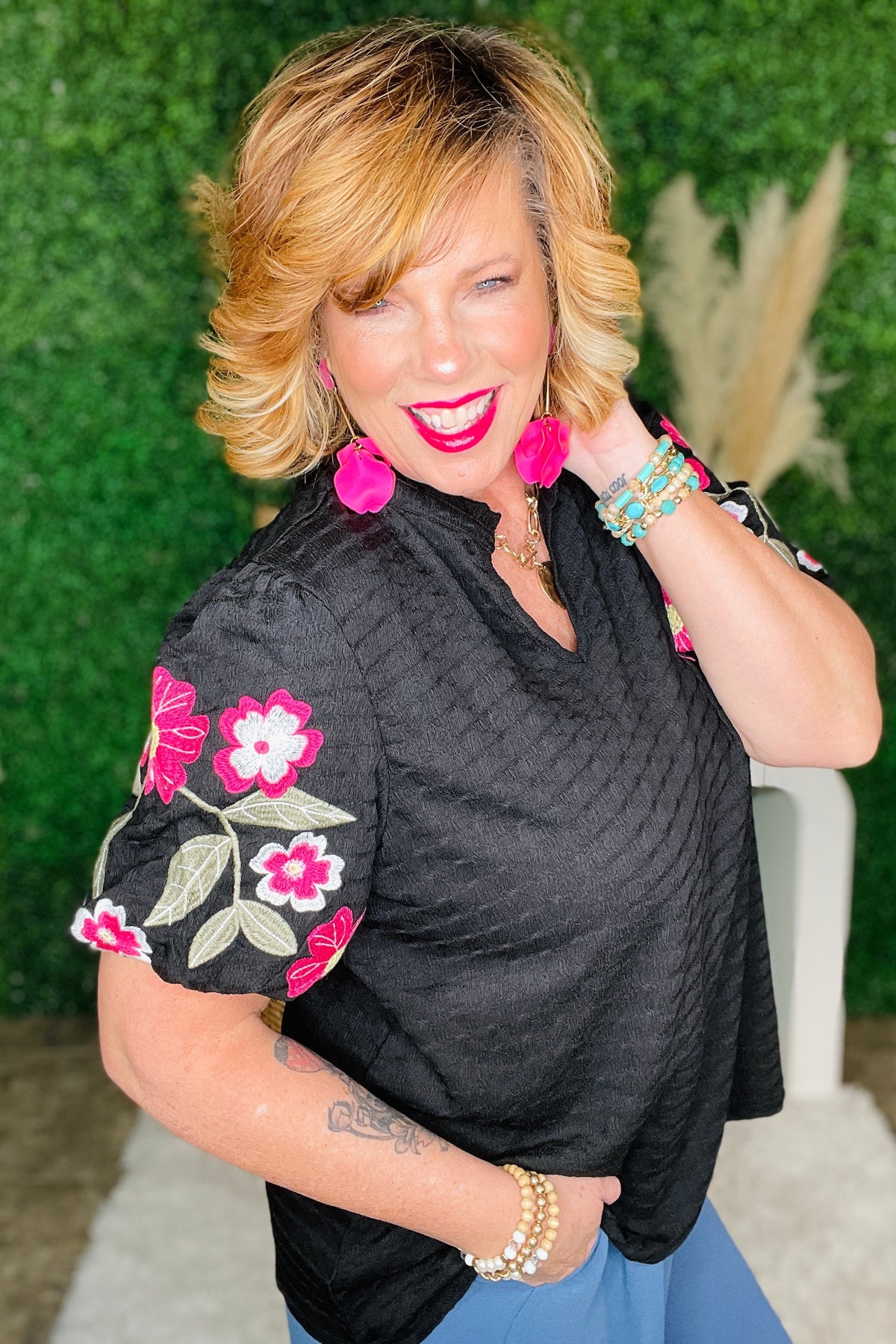 Grow With Grace Top - S379BK