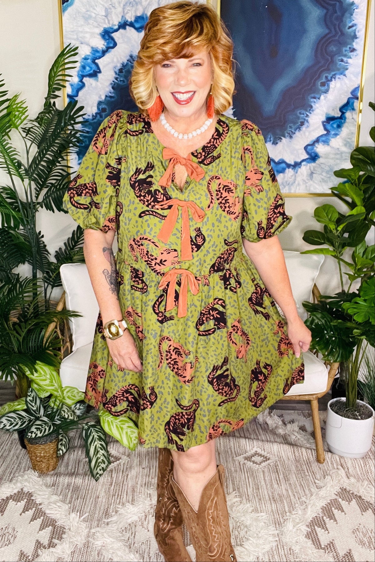 Knot So Tame Dress - DR281OL
