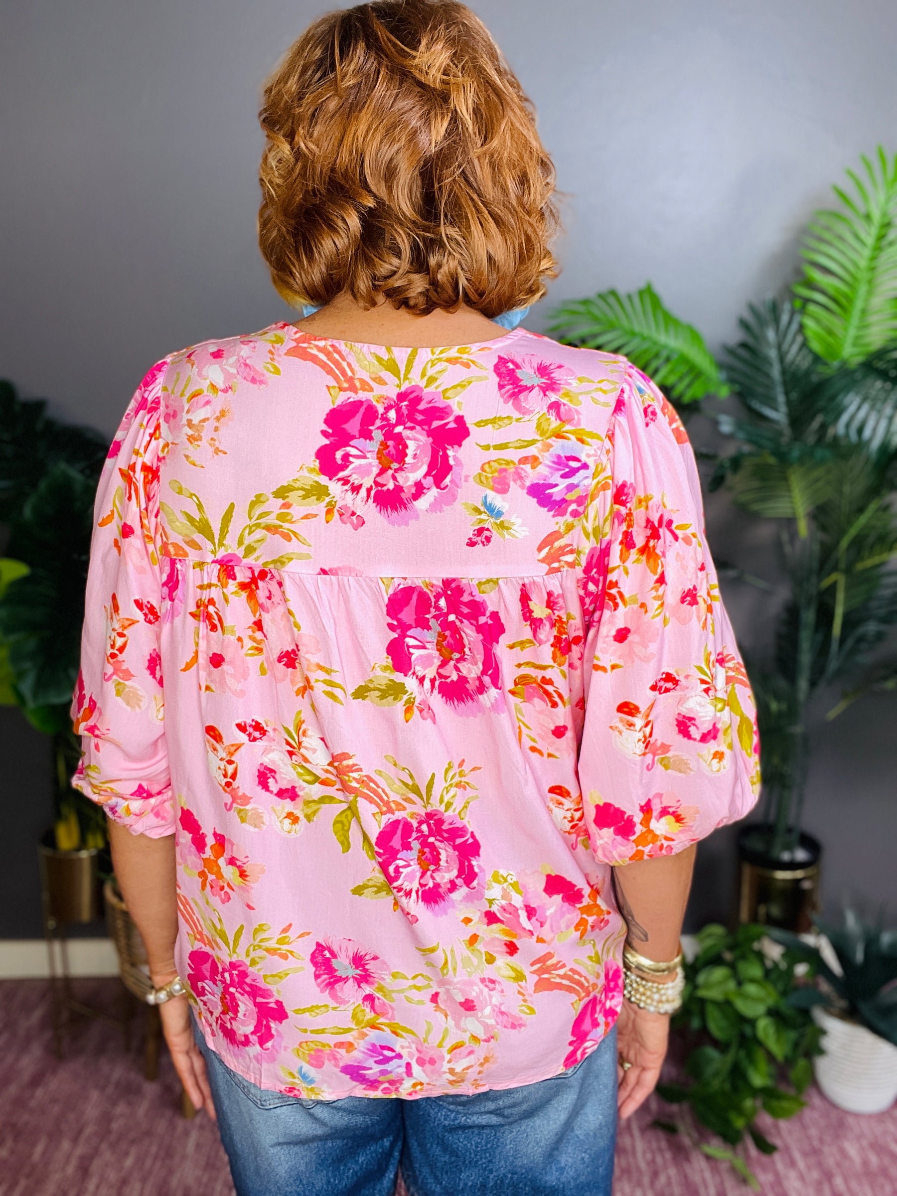 Feeling The Vibe Floral Print Top