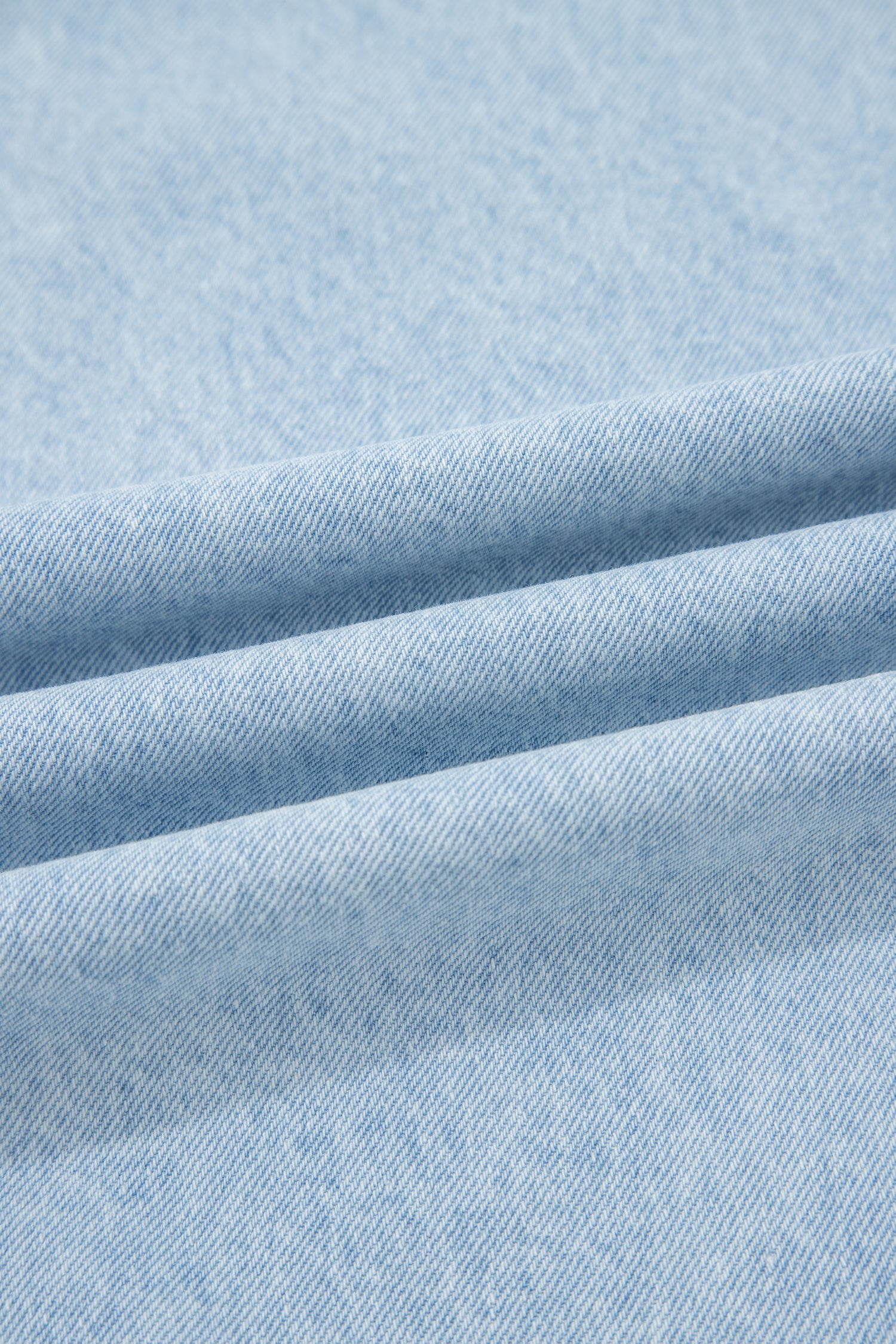 Delaney Blue Studded Side Slit Frayed Wide Leg Jeans
