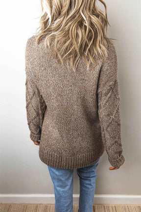 Fireside Fabulous Cable Knit Sweater