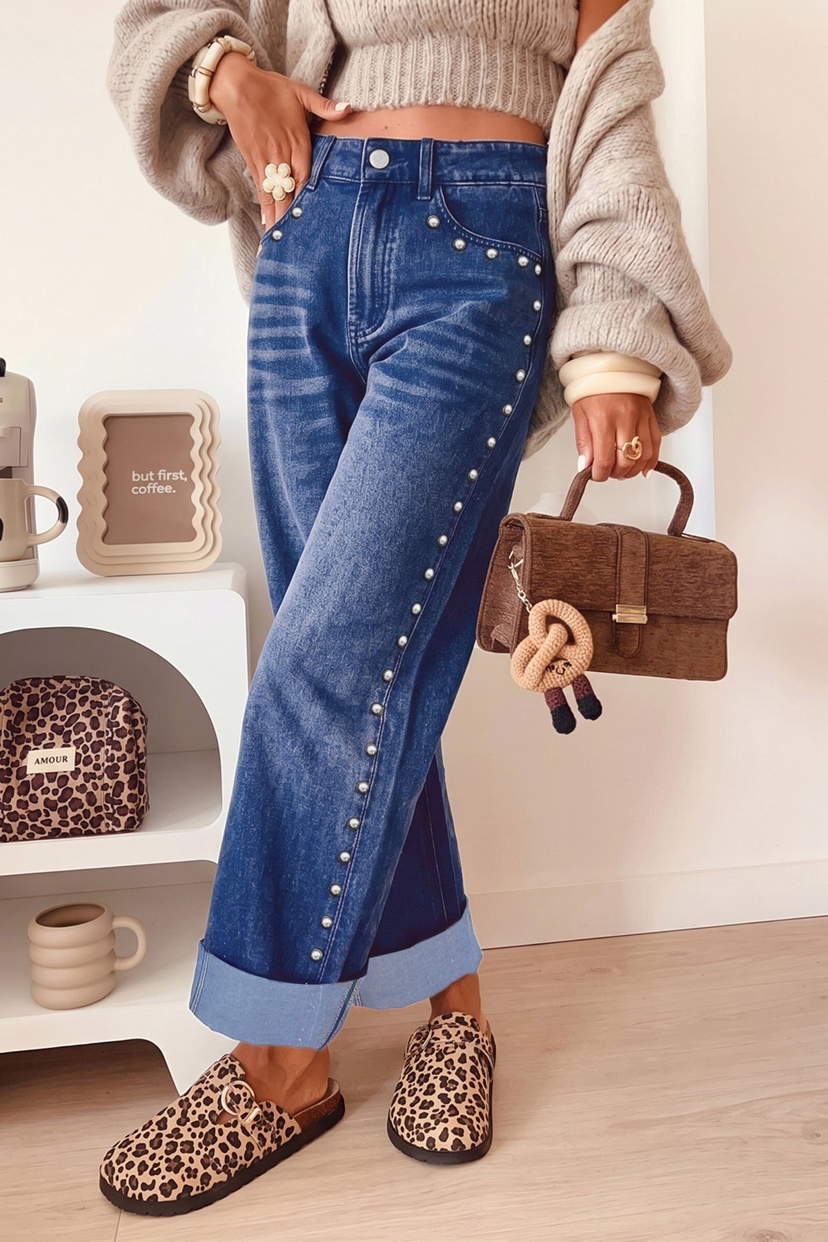 Edge Of Glam Studded Jeans (3 Colors)
