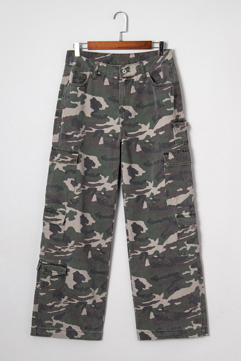 Catch Me If You Can Camo Cargo Wide Leg Pants
