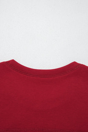 Here For It Racing Red Top and Barrel Pant Set