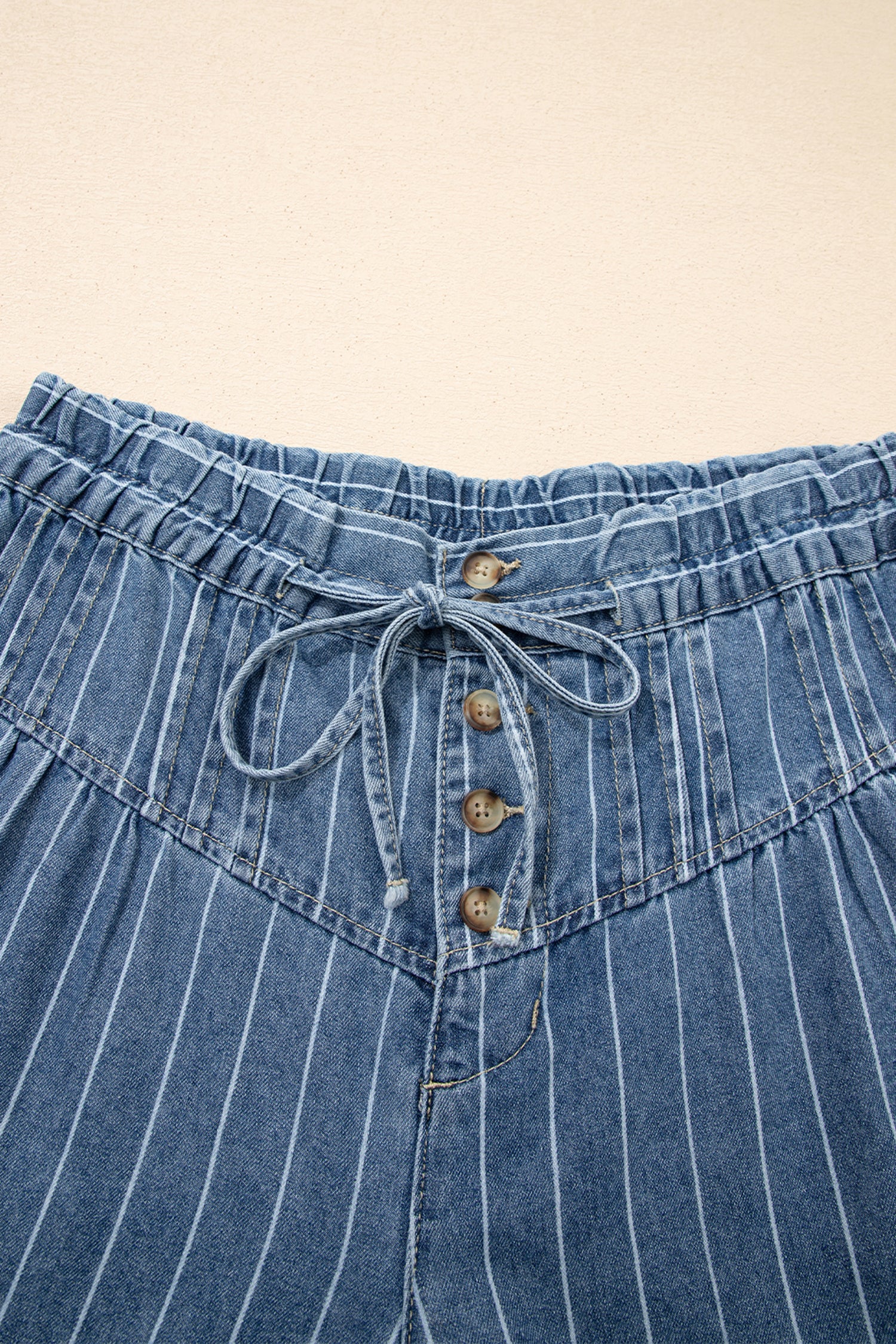 Just Add Stripes Wide Leg Jeans