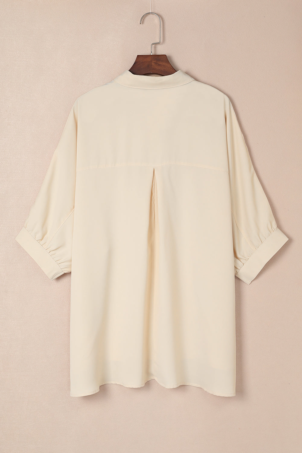 Basically Chic Apricot 3/4 Puff Sleeve Top