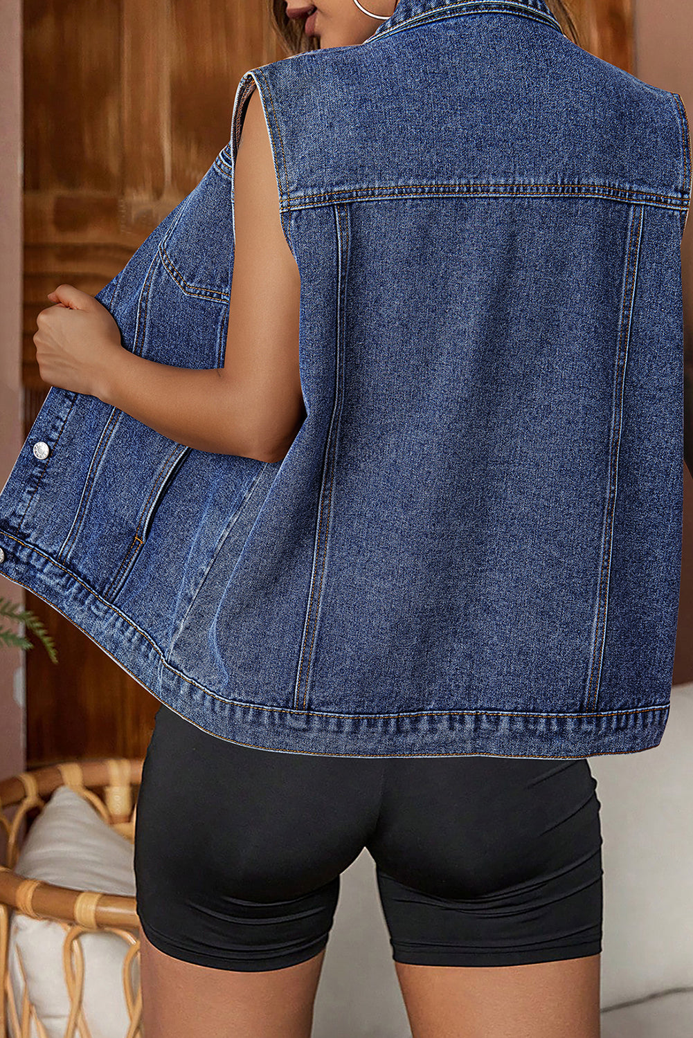 Call It A Day Denim Vest