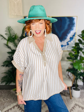 Just My Stripe Top - S999LA