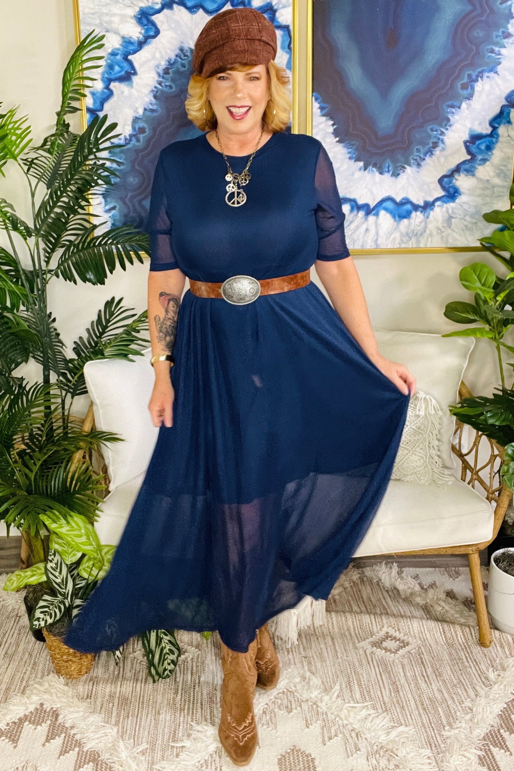 Navy Ever After Dress - LW001NV
