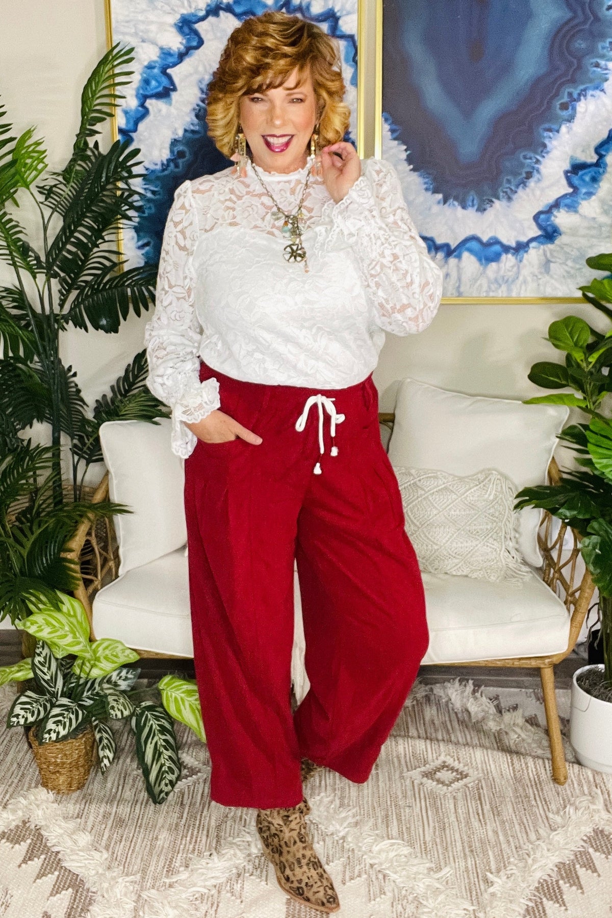 Homebody Chic Corduroy Casual Pants