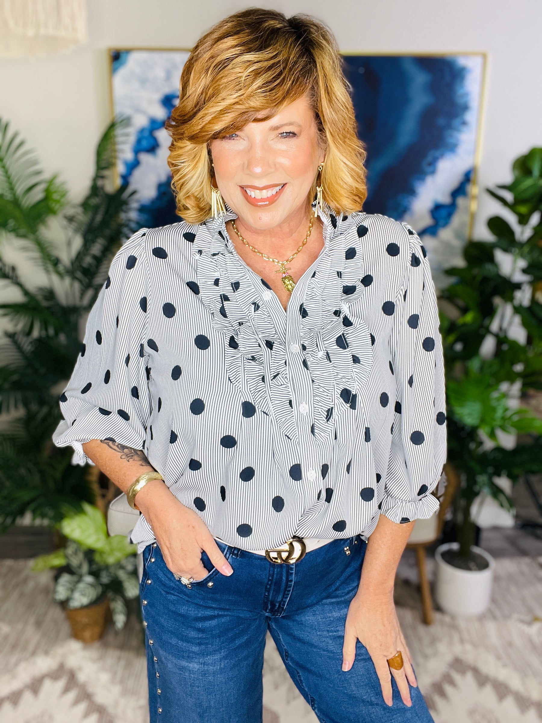Dot Your Average Top (3 Colors)