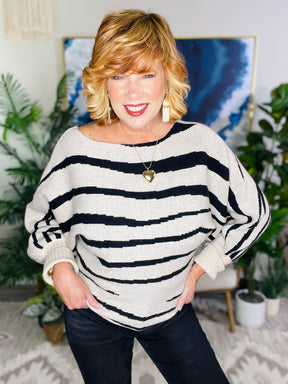 Keeping It Chic Lantern Sleeve Sweater