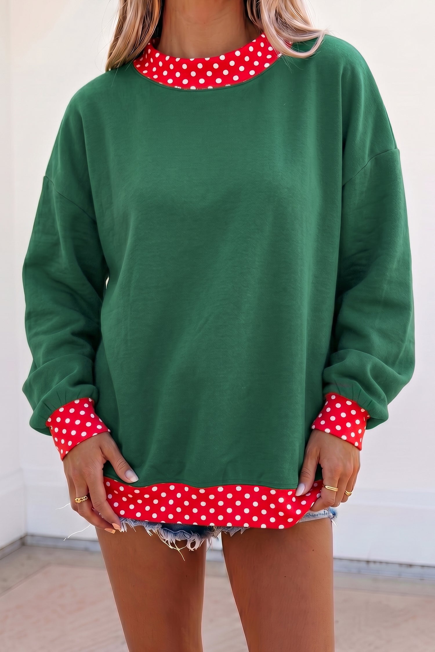 Something About Her Polka Dot Sweatshirt (9 Colors)