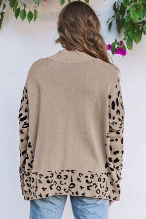 Born To Be Fierce Khaki Oversized Sweater