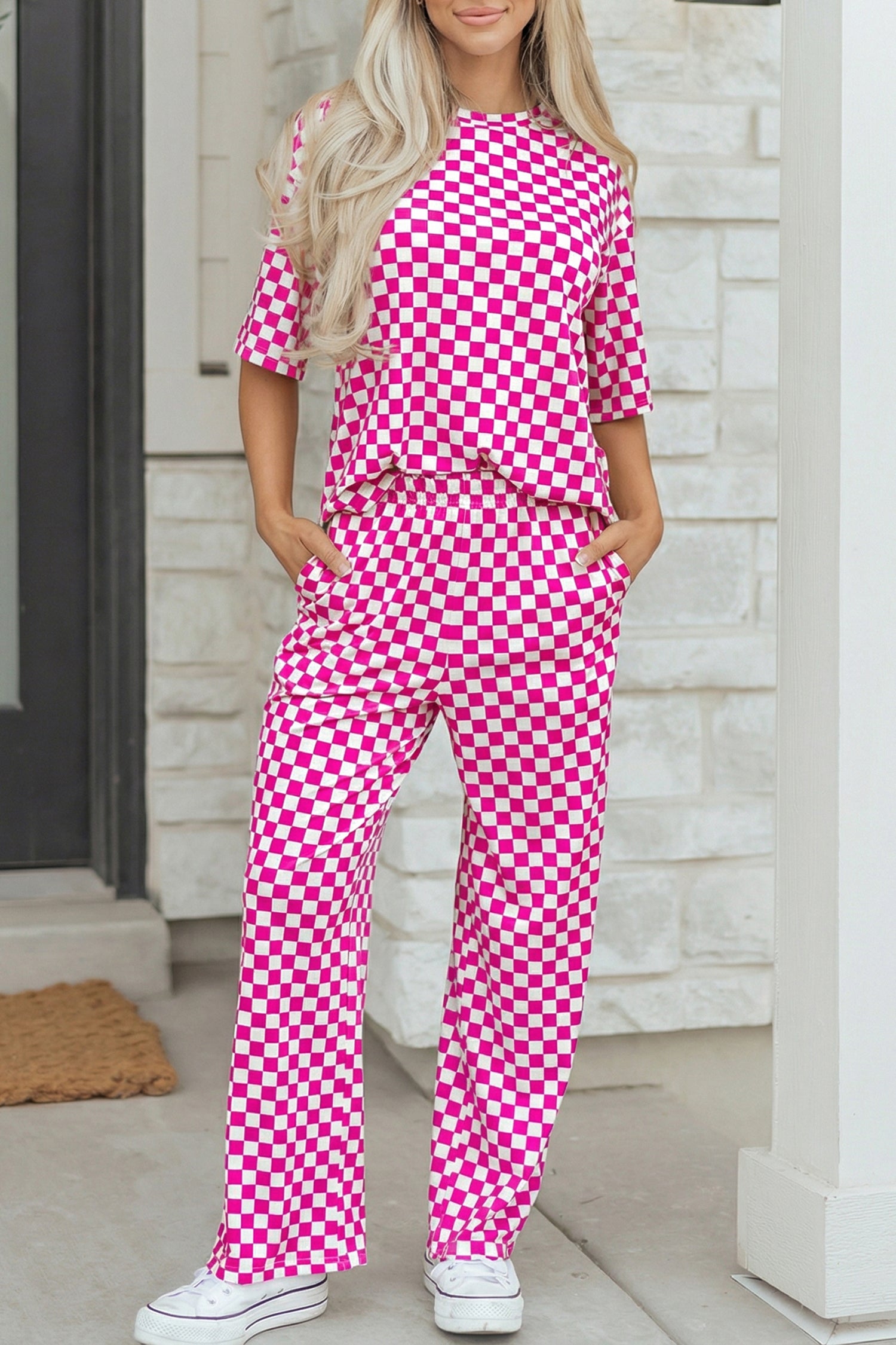 Style Check Rose 2pc Set