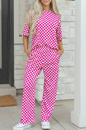 Style Check Rose 2pc Set