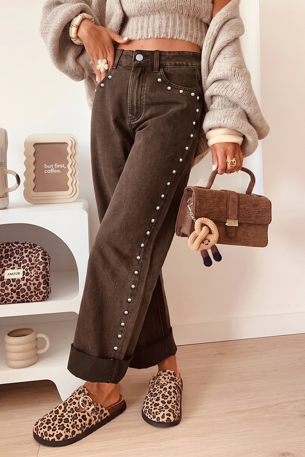 Edge Of Glam Studded Jeans (3 Colors)