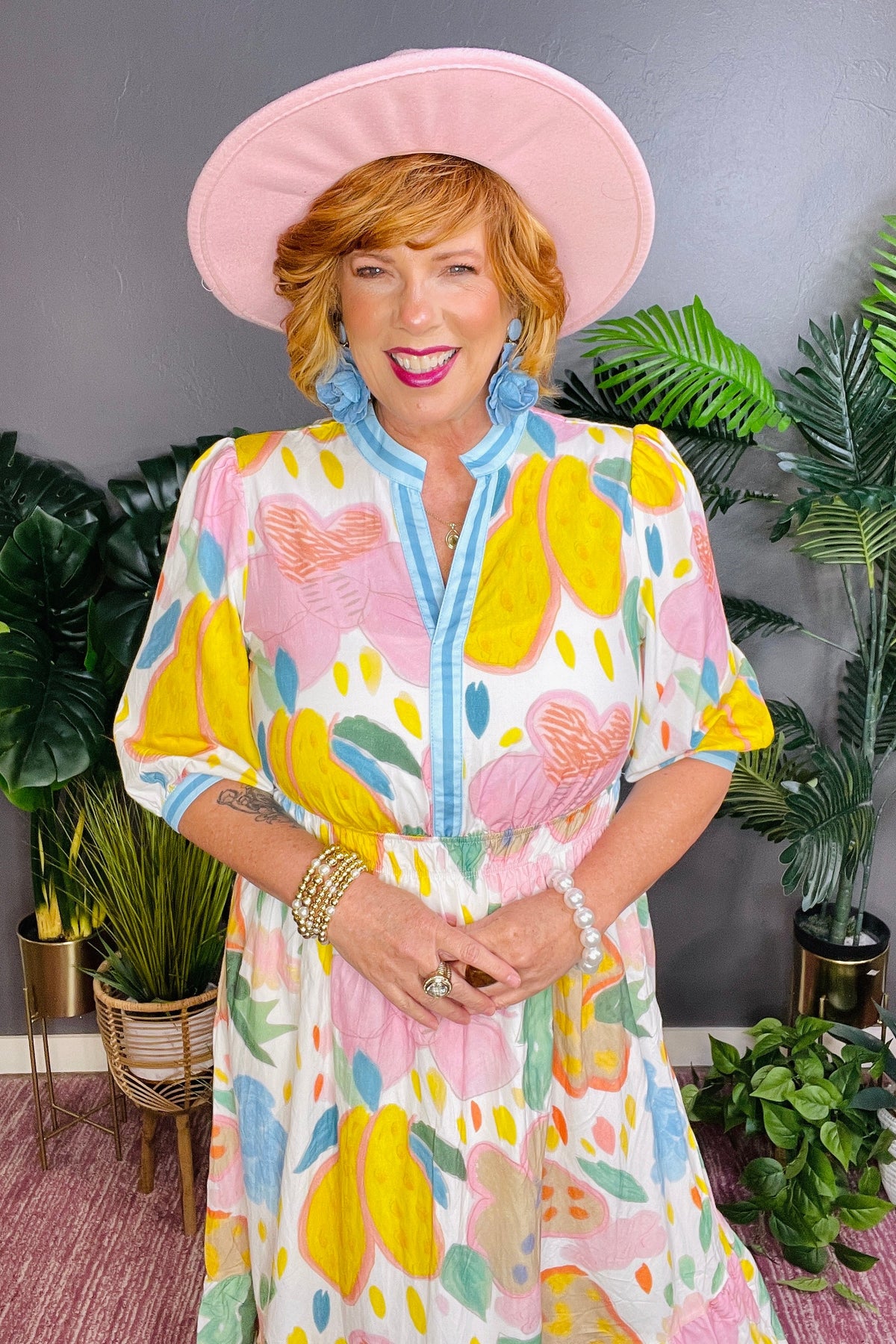 Sweet On You Multicolour Floral Midi Dress