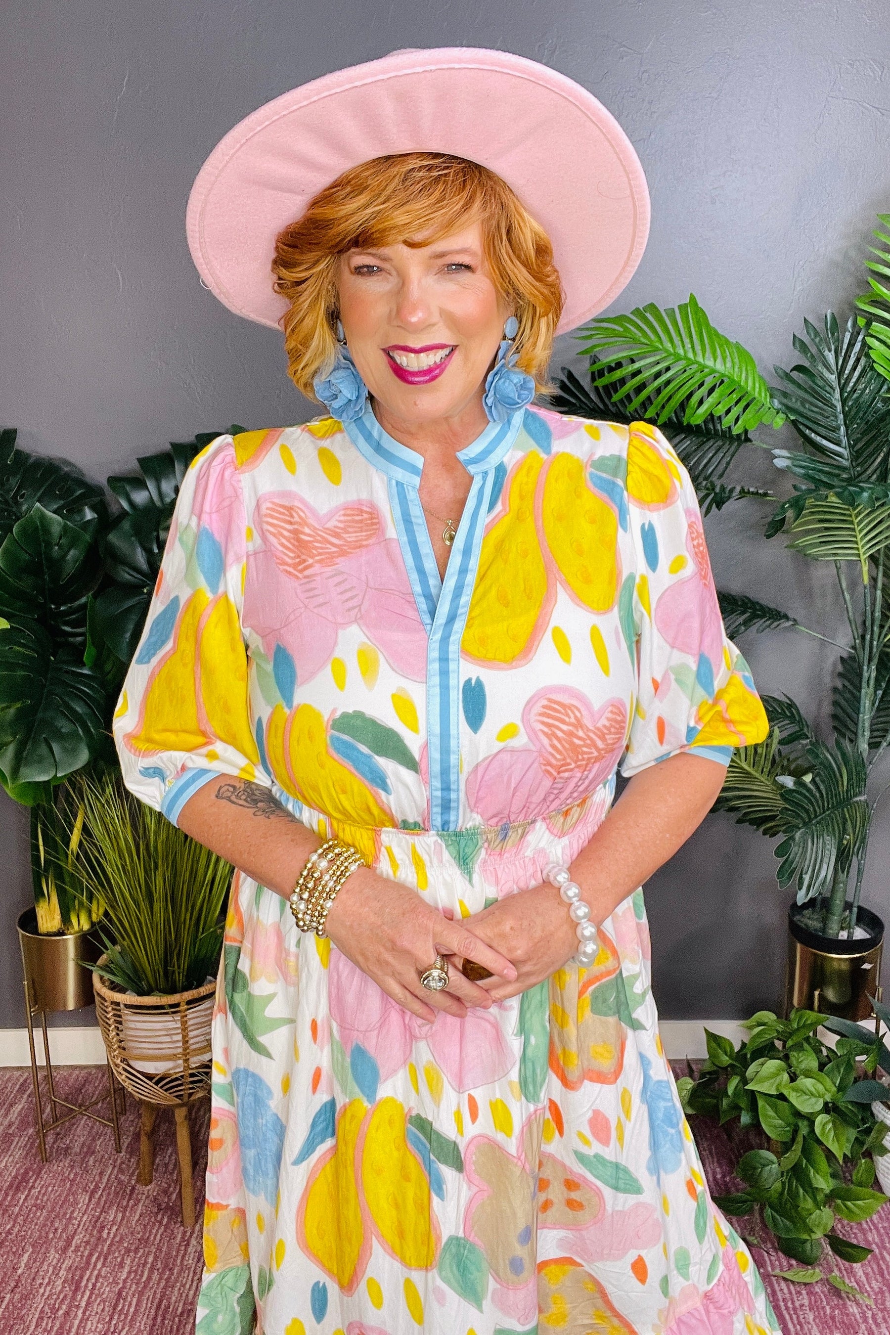 Sweet On You Multicolour Floral Midi Dress