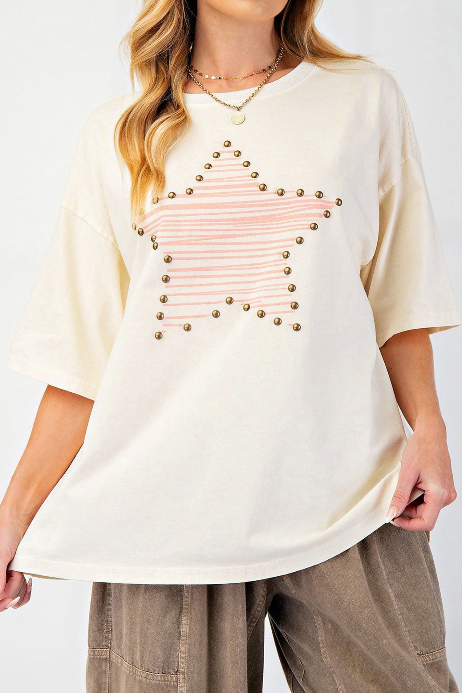 Reach For The Stars Stud Detail Top