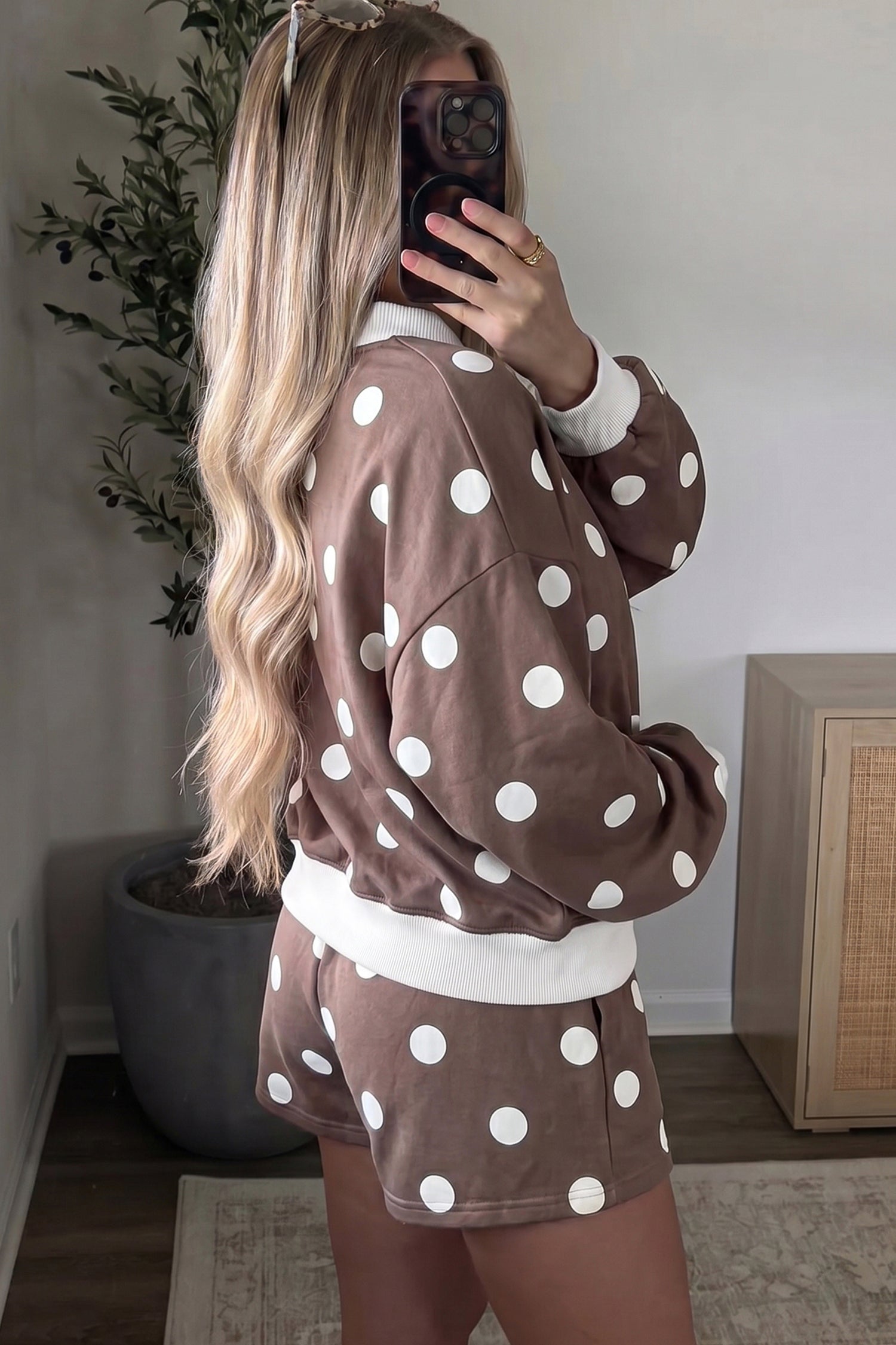 Sweet On Spots Top And Short Set (2 Colors)