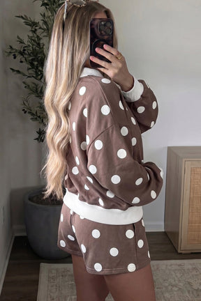 Sweet On Spots Top And Short Set (2 Colors)