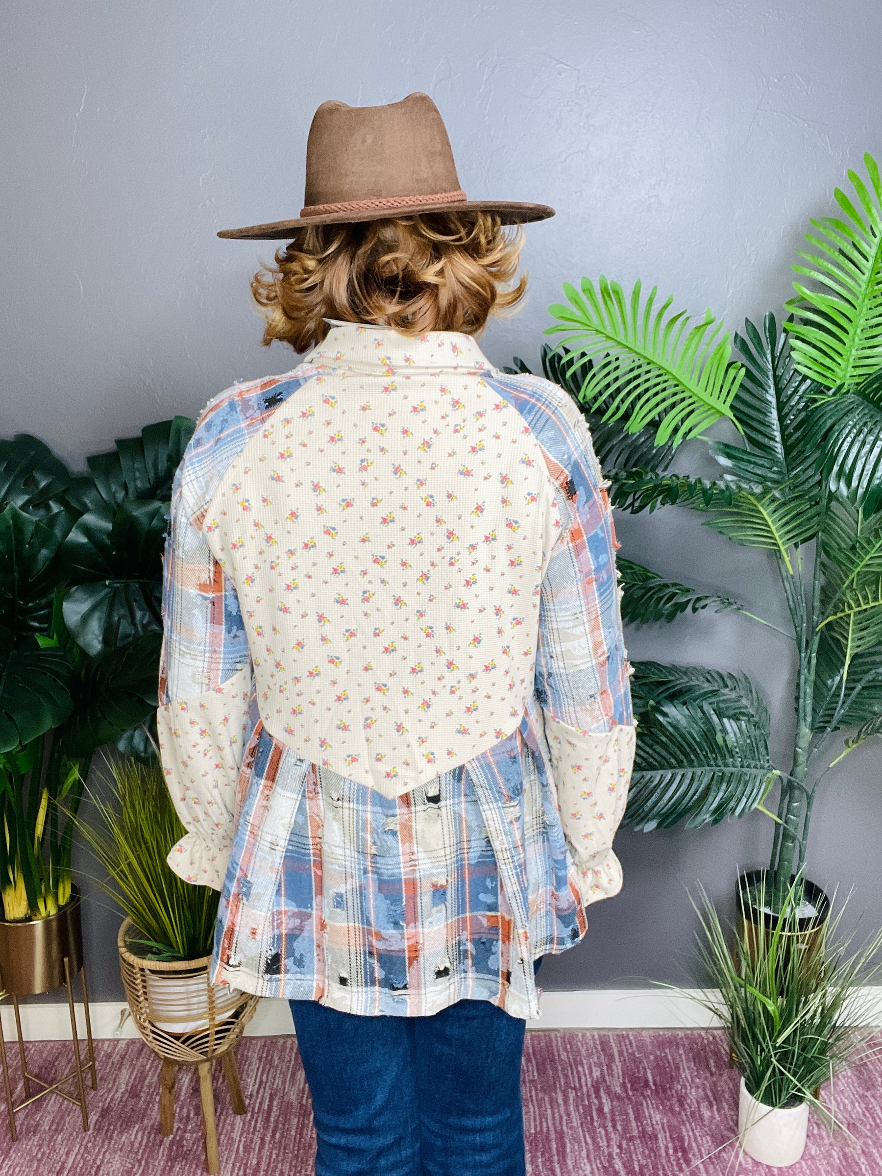 Simply Boho Blue Shacket - OT077BL