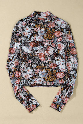 Freshly Picked Floral Mesh Top