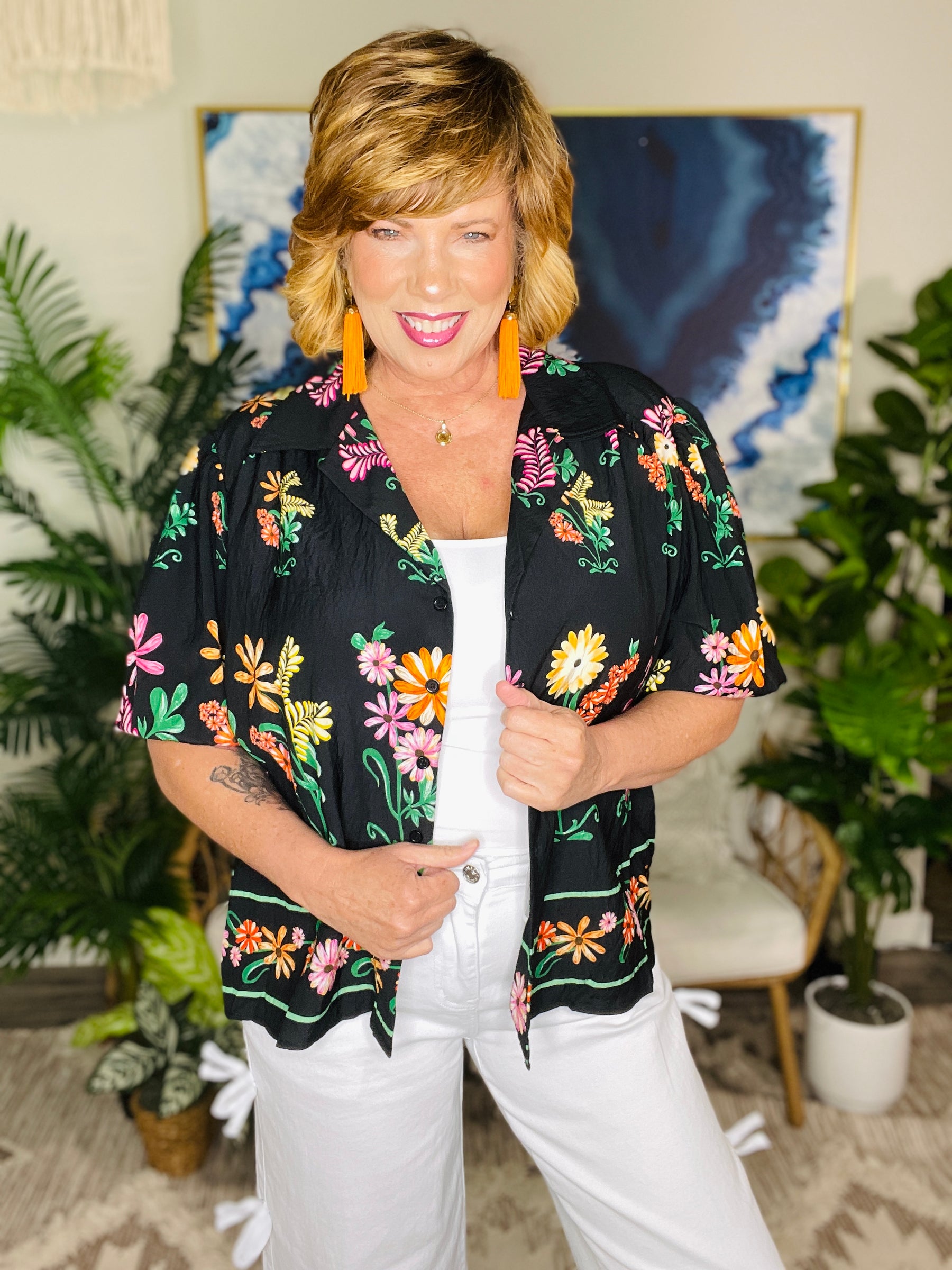 Evening In Bloom Top - S801BK