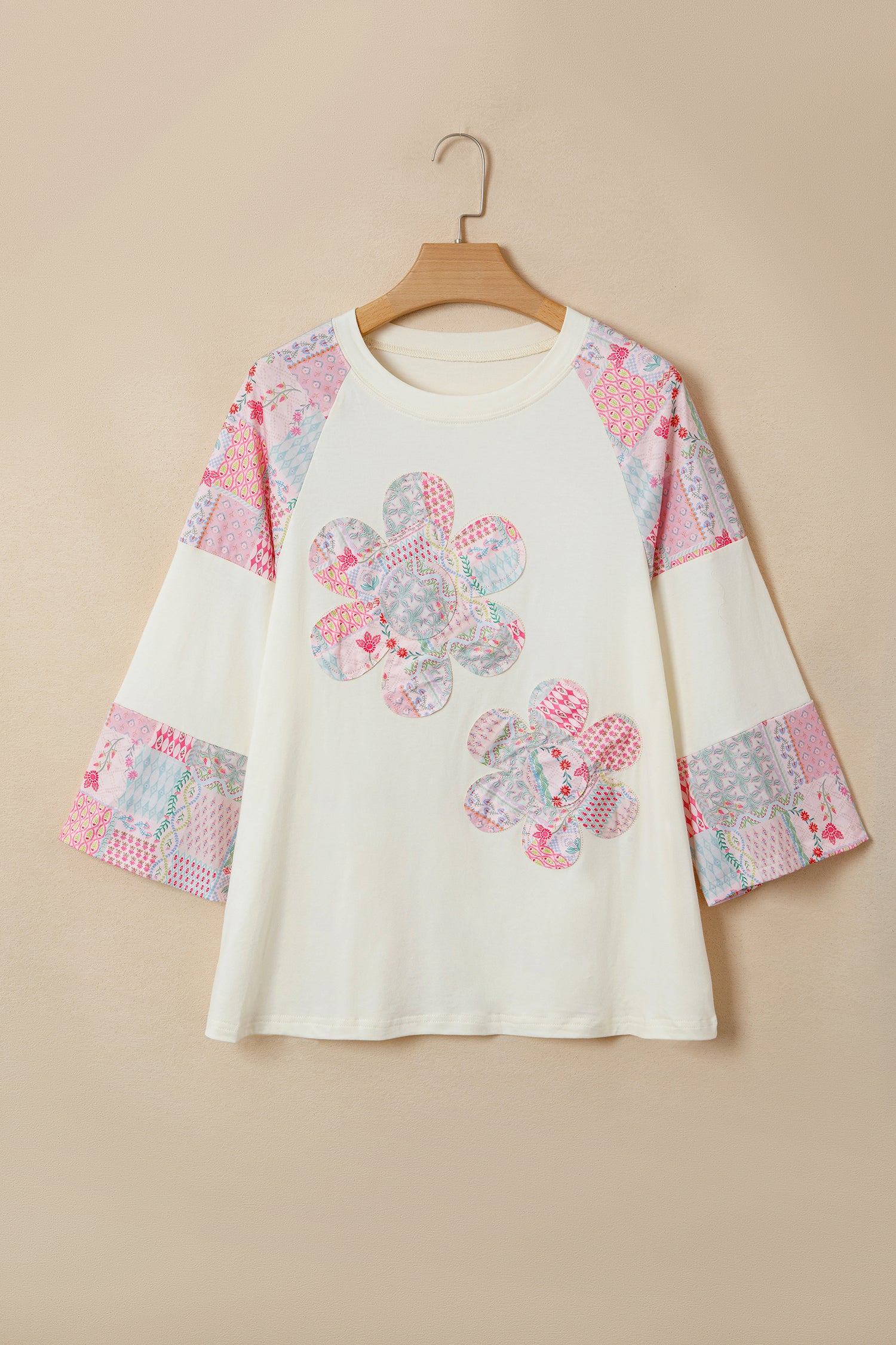 Day To Day Floral Patchwork Top