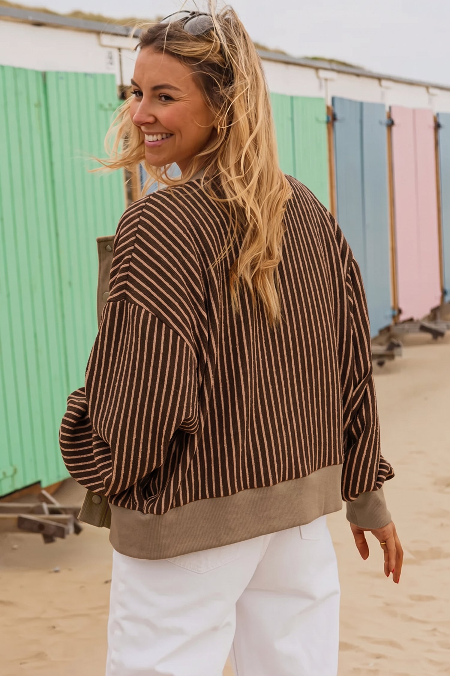 Worth The Stripe Cardigan (2 Colors)