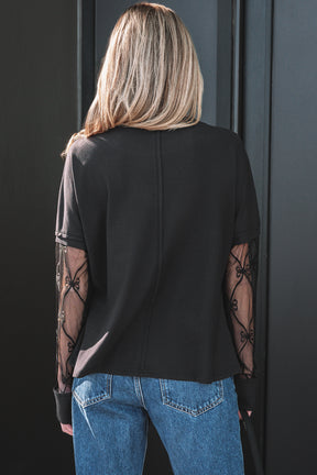 Shine Bright Bow Textured Top