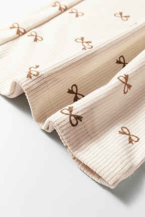 Bows Made Cute Corduroy Pants