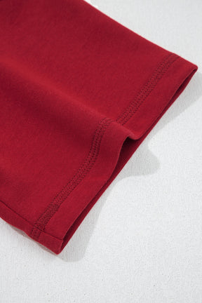 Here For It Racing Red Top and Barrel Pant Set
