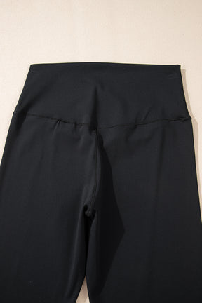 Alexis Black V Shape High Waist Flared Leggings